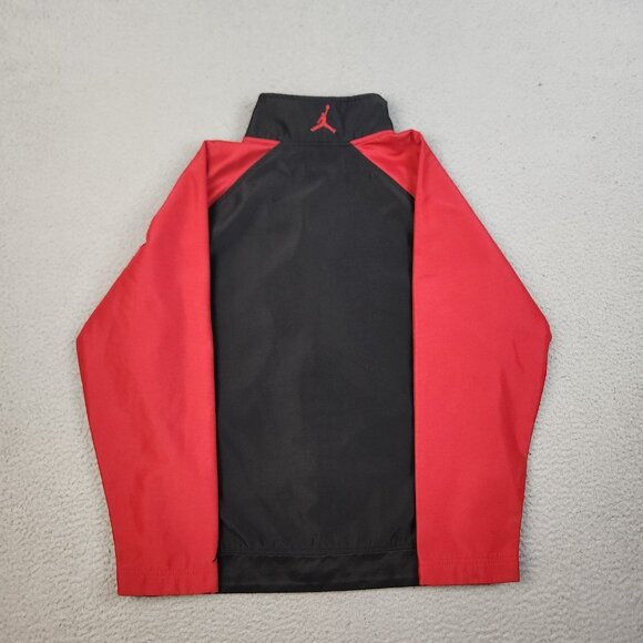 Nike Air Jordan Track Jacket Large 16/18 Years Black Red Logo Boys Basketball - Picture 2 of 12